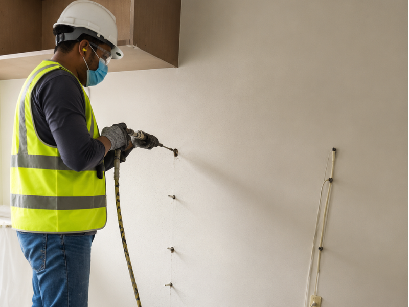 Concrete Crack Chemical Injection