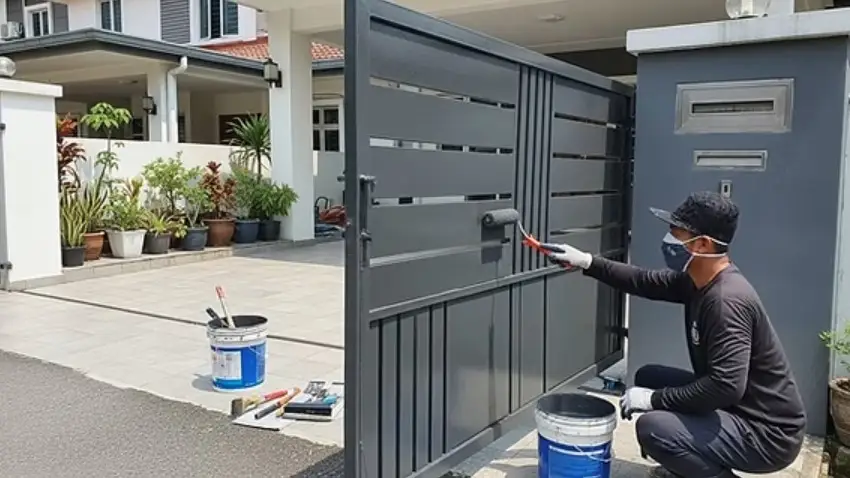 HDB Gate Door and Piping Painting