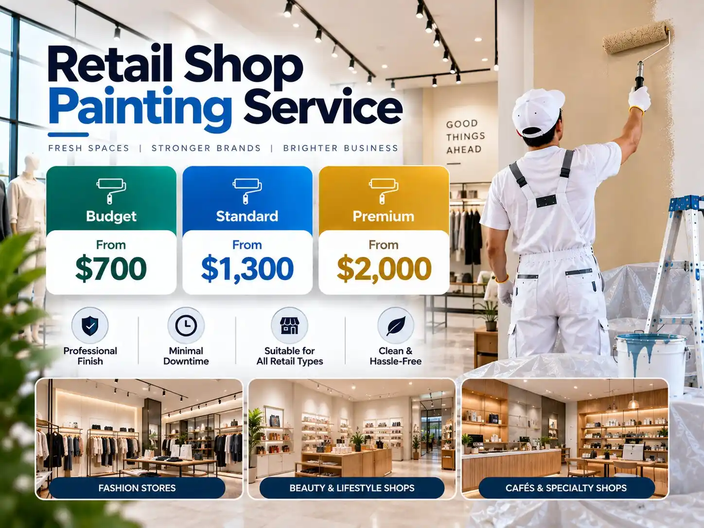Retail Shop Painting and Mall Fitout Services Singapore